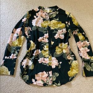 Beautiful floral H&M Conscious button down shirt